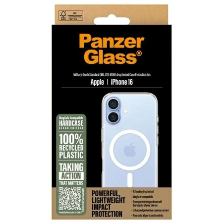 Etui PanzerGlass HardCase na iPhone 16 - białe