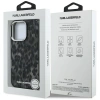 Etui Karl Lagerfeld IML Leopard Pattern MagSafe na iPhone 16 Pro Max - czarne