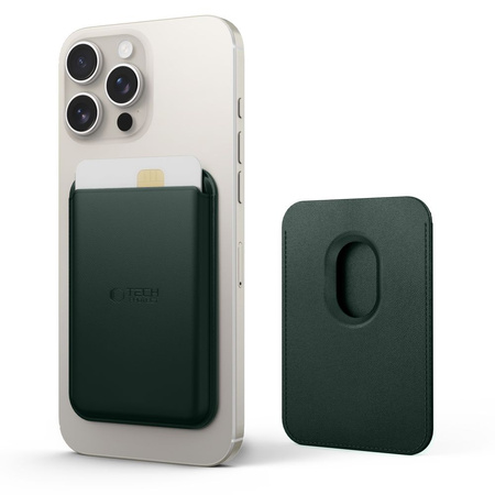 TECH-PROTECT MAGWALLET MAGSAFE UNIVERSAL MAGNETIC CARD HOLDER KHAKI