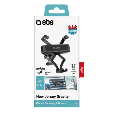 Uchwyt na smartfona SBS TESUPGRAVSTD grawitacyjny - czarny