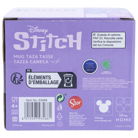 Disney Stitch - Kubek ceramiczny w pudełku prezentowym z kolekcji Stitch & Angel 325 ml