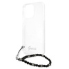 Guess nakładka do iPhone 13 Pro / 13 6,1" GUHCP13LKPSBK przeźroczysta hard case Black Pearl
