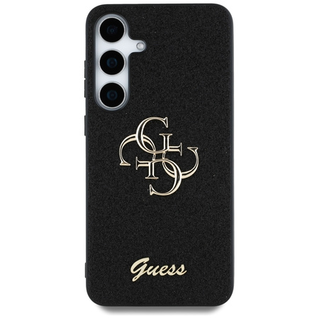 Etui Guess Fixed Glitter Big 4G Metal Logo do Samsung Galaxy S25 czarny