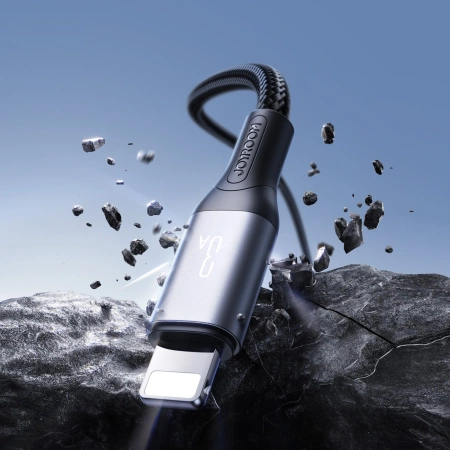 Joyroom S-A28 Flash Series 3A USB-A - Lightning Kabel 2 m - Schwarz