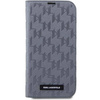 Karl Lagerfeld KLBKP14SSAKLHPG iPhone 14 6,1&quot; Bücherregal Silber/Silber Saffiano-Monogramm