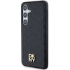 DKNY DKHMS24SPSHRPSK S24 S921 czarny/black hardcase Leather Pattern Metal Logo MagSafe