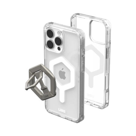 Etui UAG Plyo Magsafe z podstawką Magnetic Ring Stand na iPhone 16 Pro Max - tytanowe