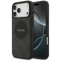 Guess 4G Circle Classic Logo MagSafe Hülle für iPhone 17 Pro Max - Schwarz