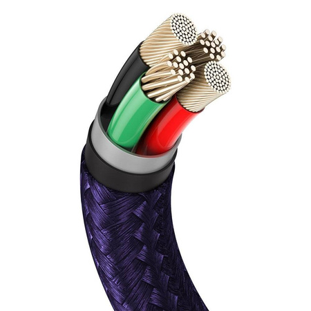 Baseus Cafule Series Metal Data Cable USB to IP 2.4A 1m Purple