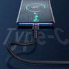 Baseus Cafule kabel przewód USB Typ C SuperCharge 40W Quick Charge 3.0 QC 3.0 1m szaro-czarny (CATKLF-PG1)