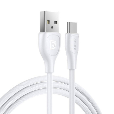 Remax Lesu Pro kabel przewód USB - USB Typ C 480 Mbps 2,1 A 1 m biały (RC-160a white)
