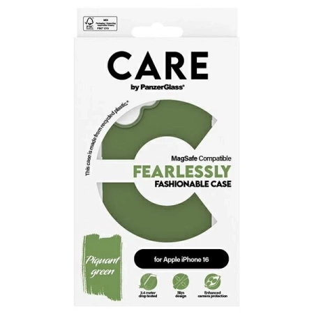 CARE by PanzerGlass Fashion Case iPhone 16 6.1&quot; green/green MagSafe 1385