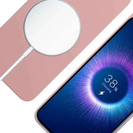 Apple iPhone 15 - 3mk Hardy MagSilicone Pink