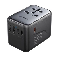 Joyroom JR-TCW02 65W Travel Adapter Universal EU / US / JP / AU / UK / CN - Black