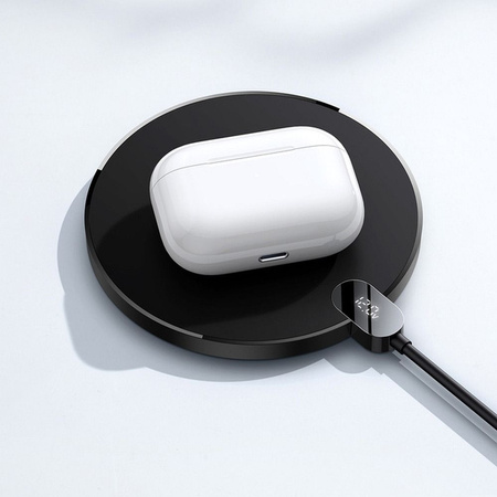 Inductive wireless charger Baseus Digital LED  15W (black)