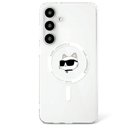 Karl Lagerfeld nakładka HC Magnetic IML Metal Choupette Head do Samsung Galaxy S25 biała