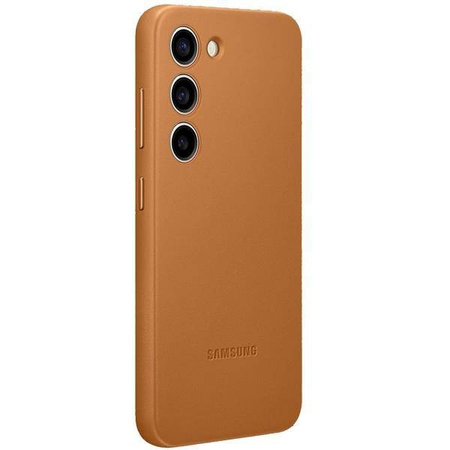 Samsung Leather Cover etui Samsung Galaxy S23+ pokrowiec z naturalnej skóry camel (EF-VS916LAEGWW)