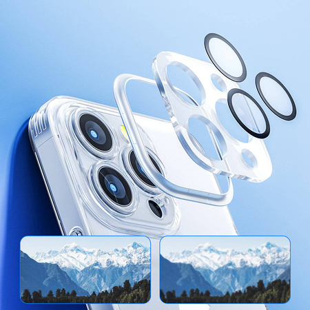 Joyroom 14Q Case etui iPhone 14 Pro Max obudowa pokrowiec z osłoną na aparat przezroczysty (JR-14Q4 transparent)