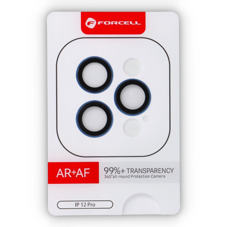 Szkło hartowane Forcell Premium do aparatu - do iPhone 12 Pro Pacyficzny Niebieski