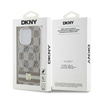 DKNY DKHMP15XHCPTSE iPhone 15 Pro Max 6.7" beżowy/beige hardcase IML Checkered Mono Pattern & Printed Stripes MagSafe