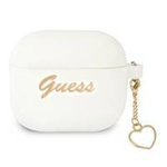 Guess GUA3LSCHSH AirPods 3 cover white / white Silicone Charm Collection