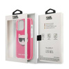 Original Case IPHONE 13 PRO MAX Karl Lagerfeld Hardcase Choupette Head (KLHCP13XTPECPI) pink