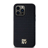 DKNY DKHMP13LPSHRPSK iPhone 13 Pro / 13 6.1" czarny/black hardcase Leather Pattern Metal Logo MagSafe