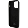 Etui Karl Lagerfeld Silicone Choupette Metal Pin na iPhone 15 Pro - czarne