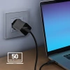 Ładowarka sieciowa SBS TETRGAN1C65W 65W GaN z Power Delivery - czarna