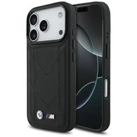 BMW M Quilted Logo MagSafe Case für iPhone 17 Pro – Schwarz