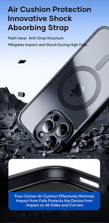 Rock Etui Guard Touch Matte Series Magnetic do Iphone 15 Plus czarne