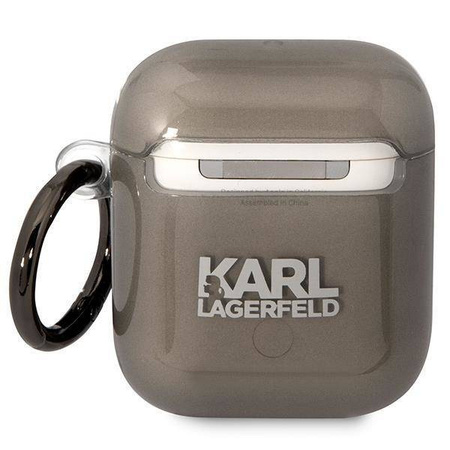 Original Case APPLE AIRPODS Karl Lagerfeld Karl`s Head (KLA2HNIKTCK) black