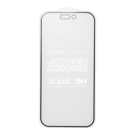 Szkło hartowane X-ONE Full Cover Extra Strong Matowe - do iPhone 15 Pro (full glue) czarny