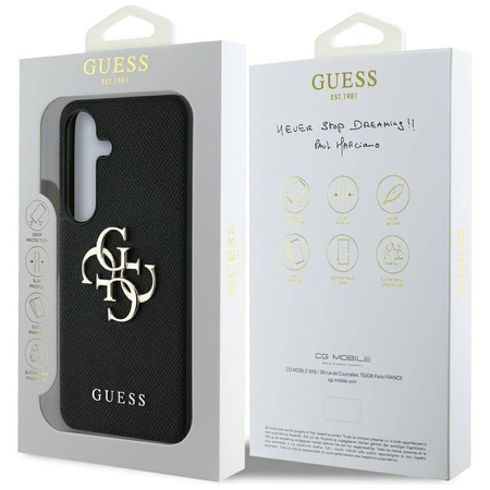 GUESS SAMSUNG S25 GUHCS25SPGT4MBK CLASSIC LOGO BLACK