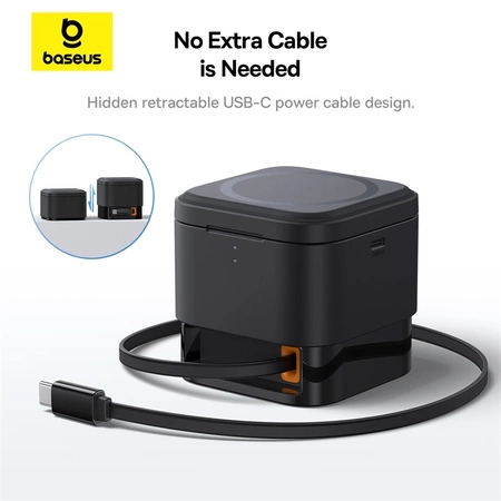 Baseus BS-W531 MagSafe / Qi USB-C 20W wireless charger - black
