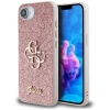 Guess Fixed Glitter Big 4G iPhone 16e Hülle - Rosa