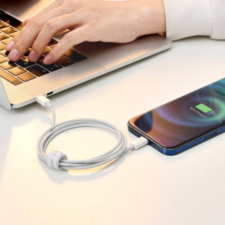 Baseus Superior kabel USB Typ C - Lightning Power Delivery 20 W 2 m Biały (CATLYS-C02)