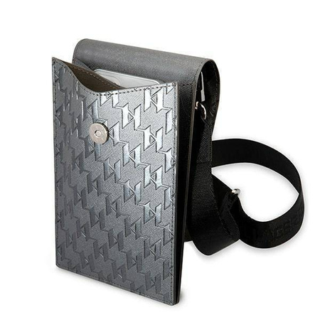 Torebka Karl Lagerfeld Ikonik Karl Monogram Patch (KLWBSAMIPG) srebrne