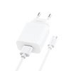 Foneng Ładowarka sieciowa EU28 - USB - 2,4A z kablem USB na Micro USB biała