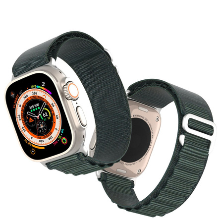 Sportschnallenarmband für Apple Watch Ultra 8/7/6/SE/5/4/3/2/1 (42, 44, 45, 49 mm) Dux Ducis Armband GS-Version – Grün