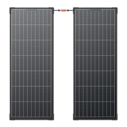 Set 2x EcoFlow 130W photovoltaic panel (rigid construction)
