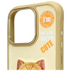 Nimmy etui iPhone 16 Pro 6.3" khaki       Cool&Cute 2.0 Cat