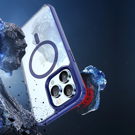Dux Ducis Clin2 Hülle für iPhone 14 Pro magnetische MagSafe Hülle blau