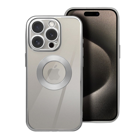 Futerał GLAM do IPHONE 16e (SE 4 2025) srebrny