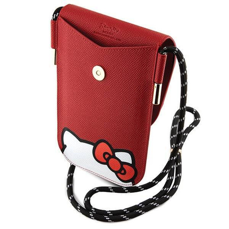 Hello Kitty Leather Hiding Kitty Cord bag - red