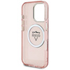 Oryginalne Etui IPHONE 16 PRO Guess IML Metal Mountain Logo MagSafe różowe