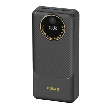 Powerbank Dudao K12Pro 22.5W PD 20000mAh USB-A, USB-C - weiß