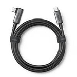Ugreen kabel kątowy USB Typ C - USB Typ C do ładowania 60W / transmisji danych z obsługą gogli VR (np. Oculus Quest 2) 5m czarny (US551)