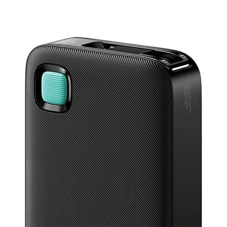 USAMS Powerbank with retractable USB-C Retractable cable 10000 mAh PD 20W Fast Charge XY Series black/black 10KCD22401(US-CD224)
