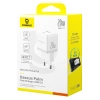 Ładowarka sieciowa Baseus Palm 20W USB-C USB-A - biała